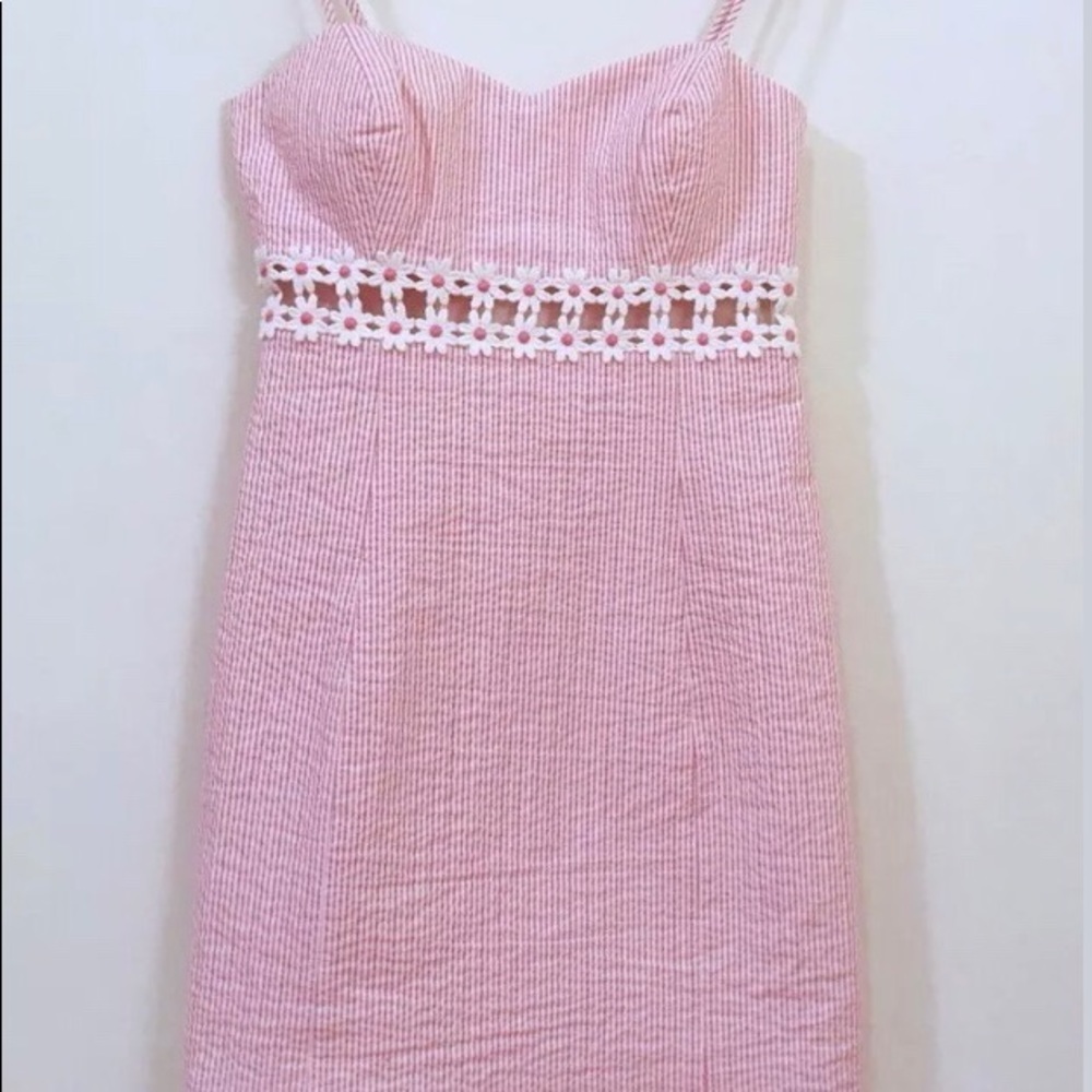 lilly pulitzer daisy cut out vintage seesucker